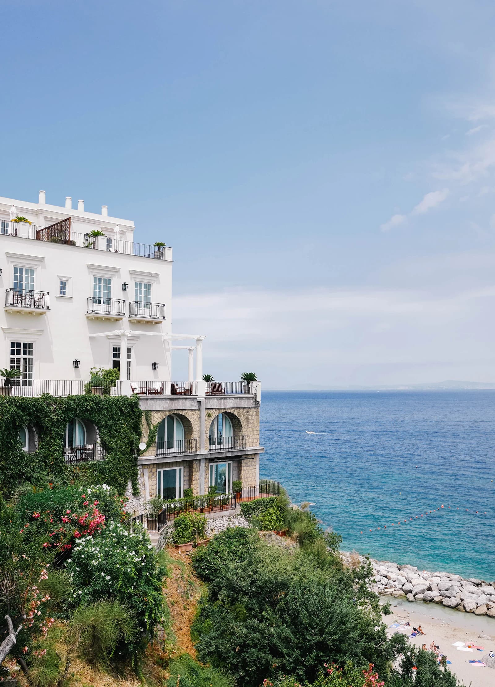 A Mediterranean clifftop estate overlooking the sea